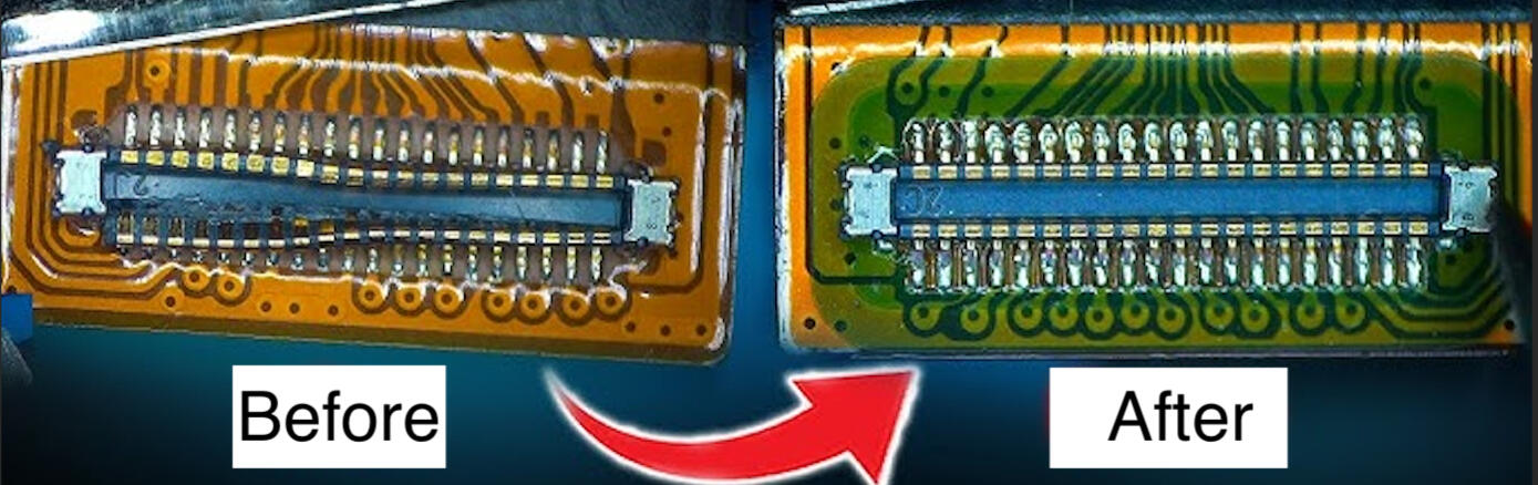 SMD connector soldering