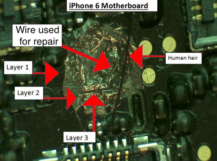 micro soldering PCB repair